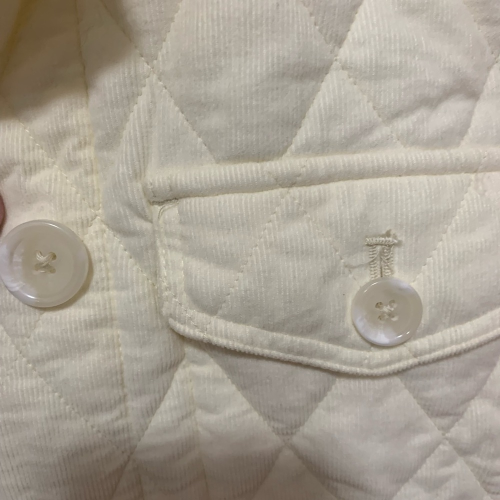 Talbots Cream Quilted Jacket - Picture 3 of 4